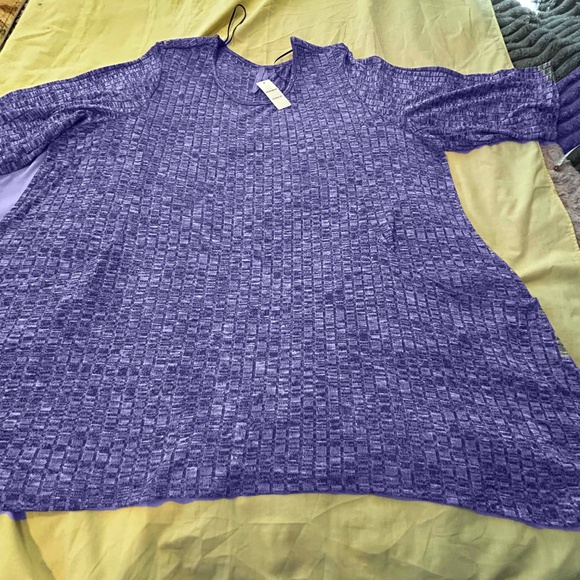 TUNIC, LONG LENGTH, PATRIOT BLUE (Medium Blue) & WHITE, SIZE 4X, MADE IN CANADA! - Picture 2 of 11